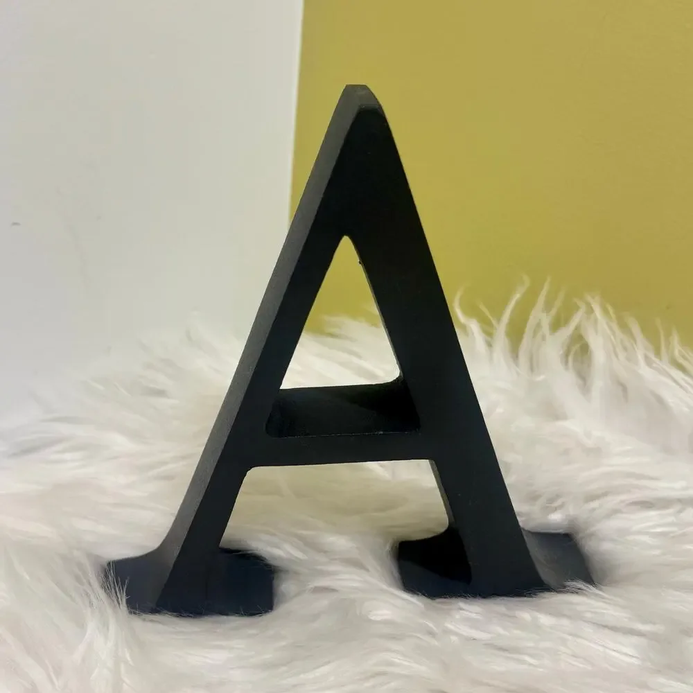 Restoration Hardware RH Metal Letter A Room Wall Shelf Decor Industrial Serif